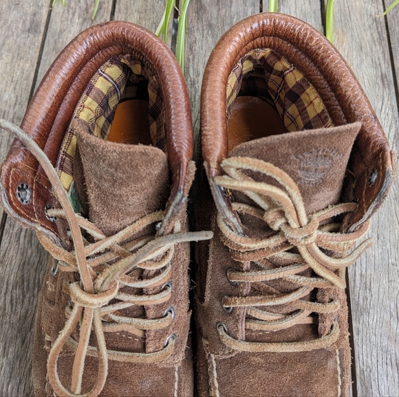 Vintage Timberland Moccasin Suede Boots mens 8.5 - Picture 7 of 14